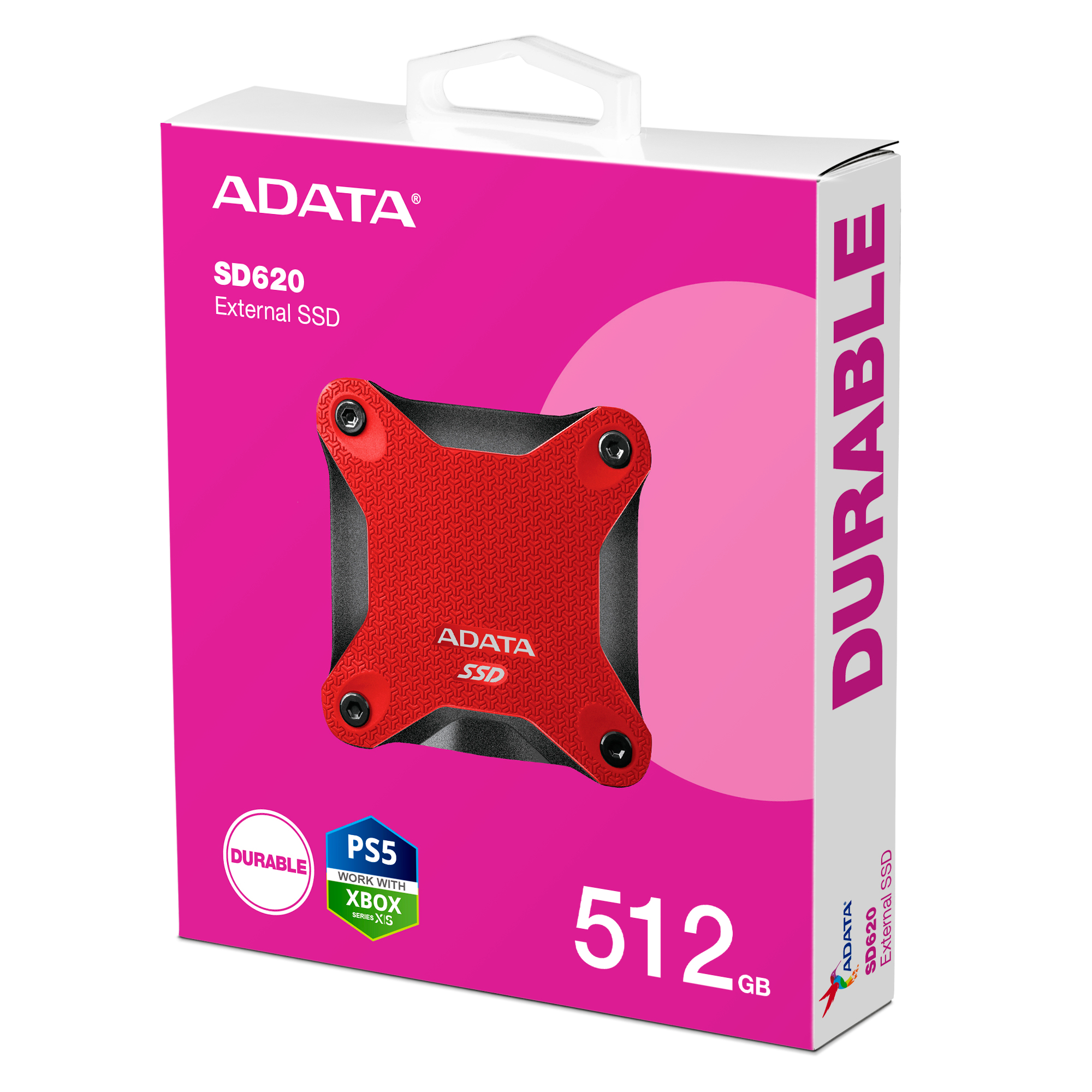 ADATA SD620 512 GB Micro-USB B 3.2 Gen 2 (3.1 Gen 2) Rood - Afbeelding 6