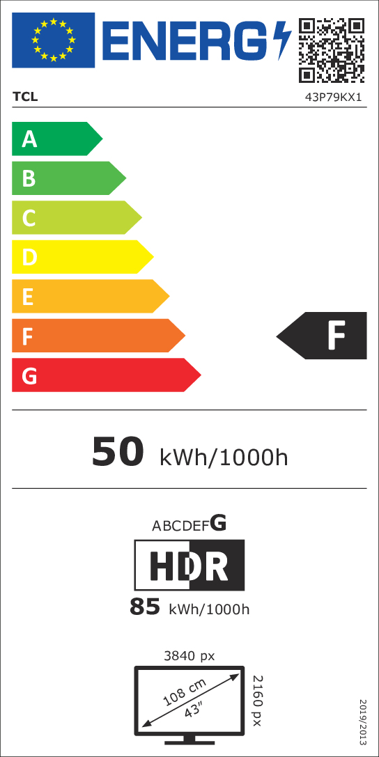 TCL P79K 43P79K tv 109,2 cm (43") 4K Ultra HD Smart TV Wifi Metallic 430 cd/m² - Afbeelding 8