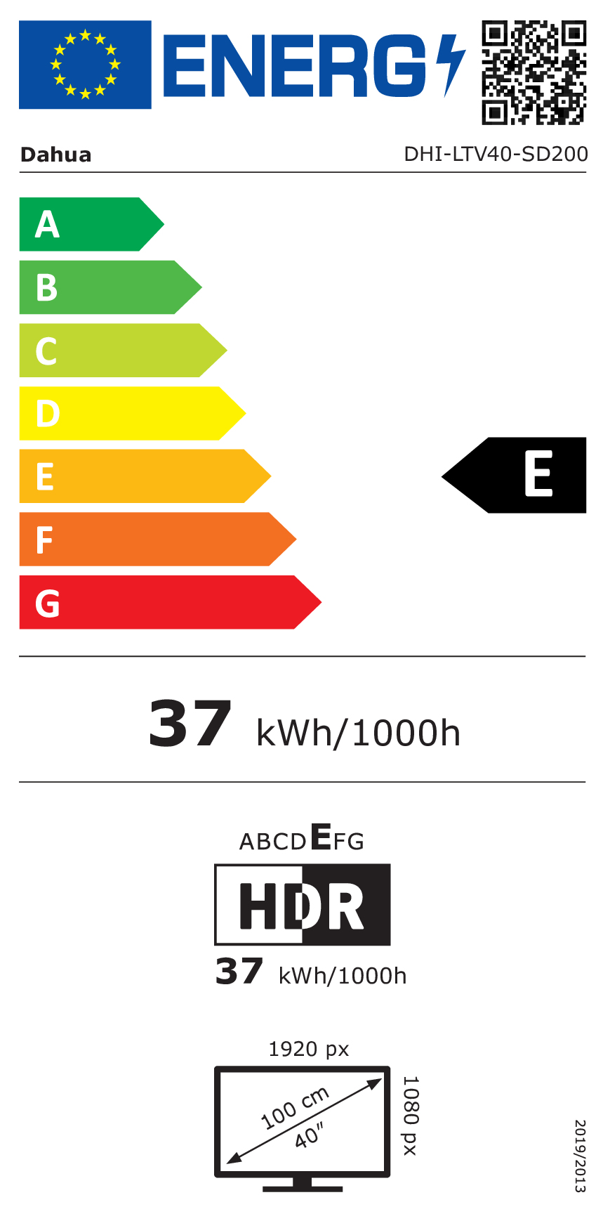 Dahua Technology LTV40-SD200 100,3 cm (39.5") Full HD Smart TV Wifi Zwart 240 cd/m² - Afbeelding 4