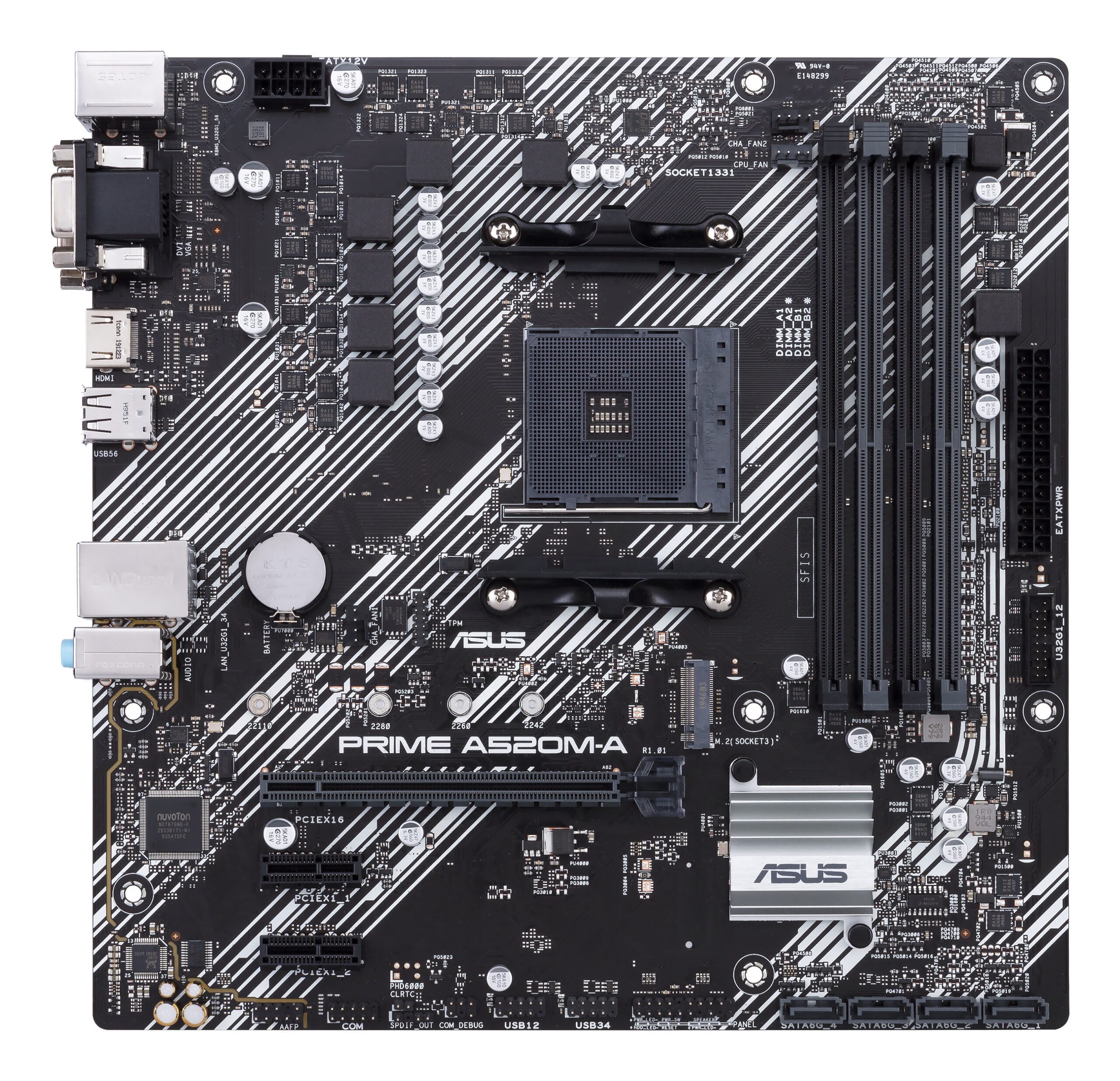 ASUS PRIME A520M-A II/CSM AMD A520 Socket AM4 micro ATX - Afbeelding 2