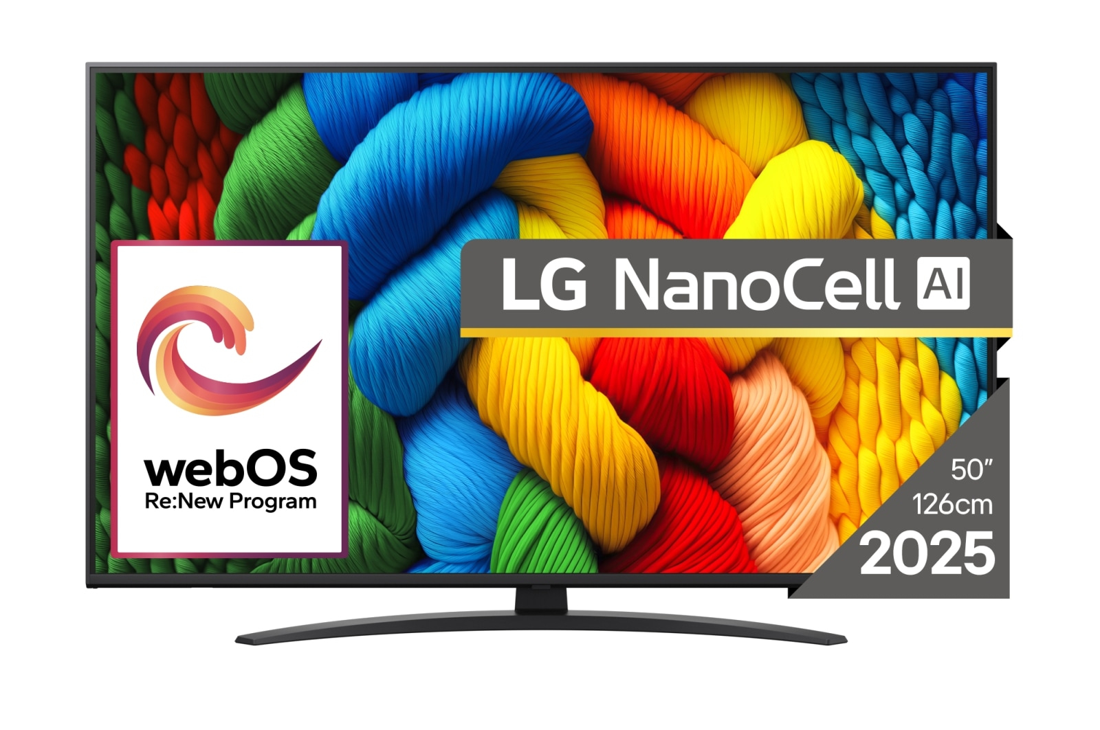 LG NanoCell AI 50NANO81A3A tv 127 cm (50") 4K Ultra HD Smart TV Wifi Zwart - Afbeelding 2