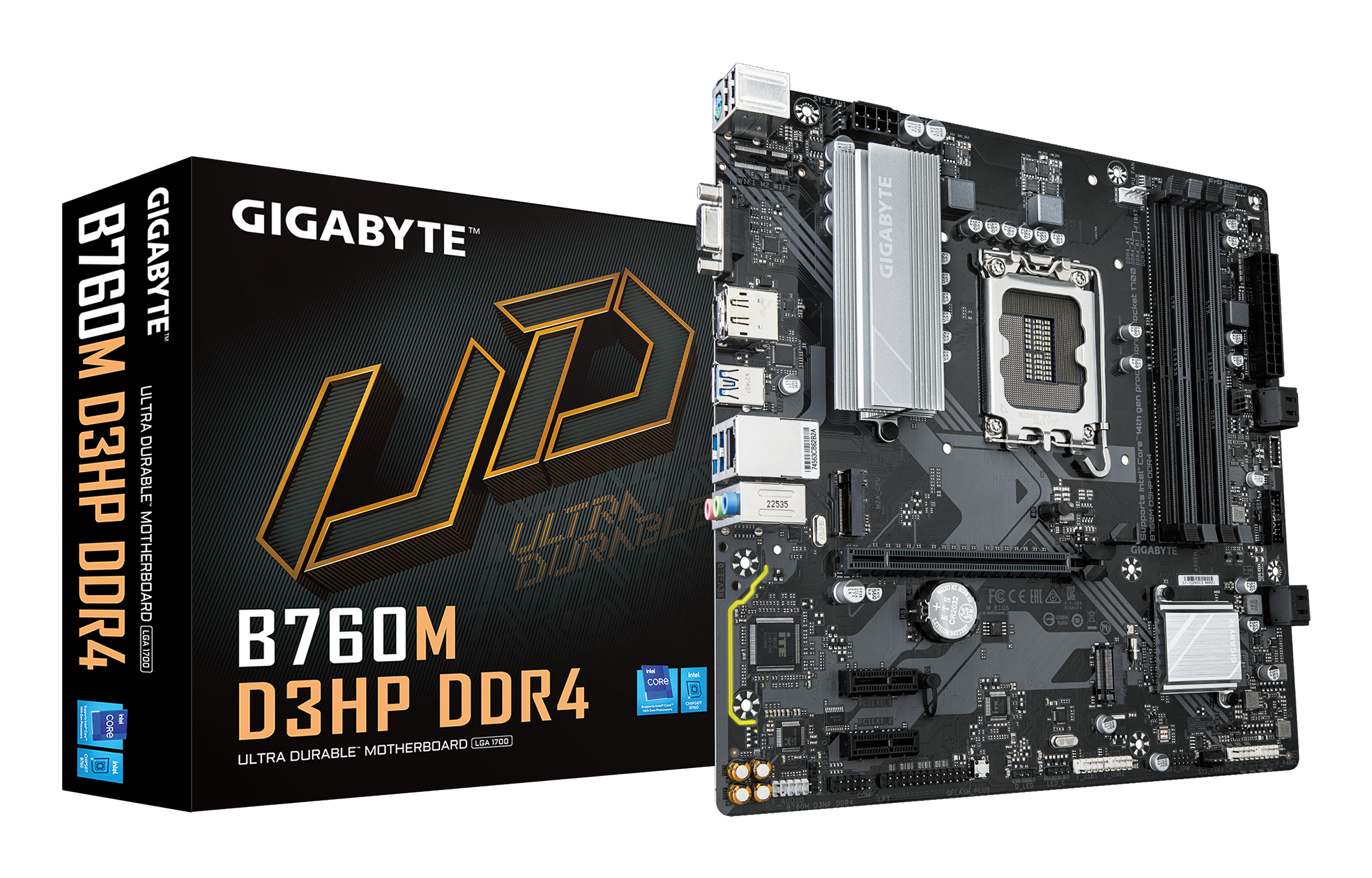 GIGABYTE B760M D3HP DDR4 moederbord Intel B760 Express LGA 1700 micro ATX