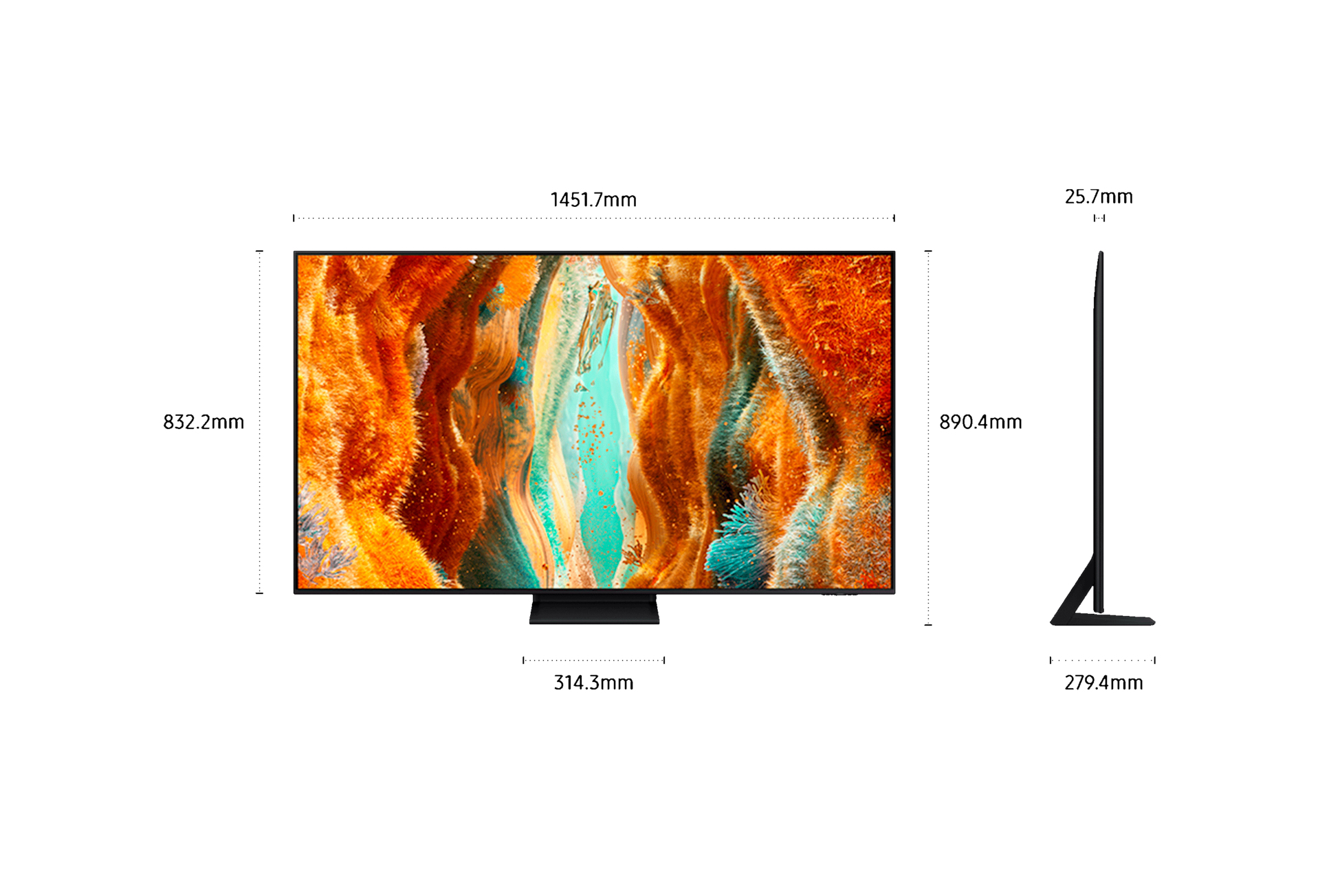 Samsung TQ65QN70FAU 165,1 cm (65") 4K Ultra HD Smart TV Wifi Zwart - Afbeelding 4