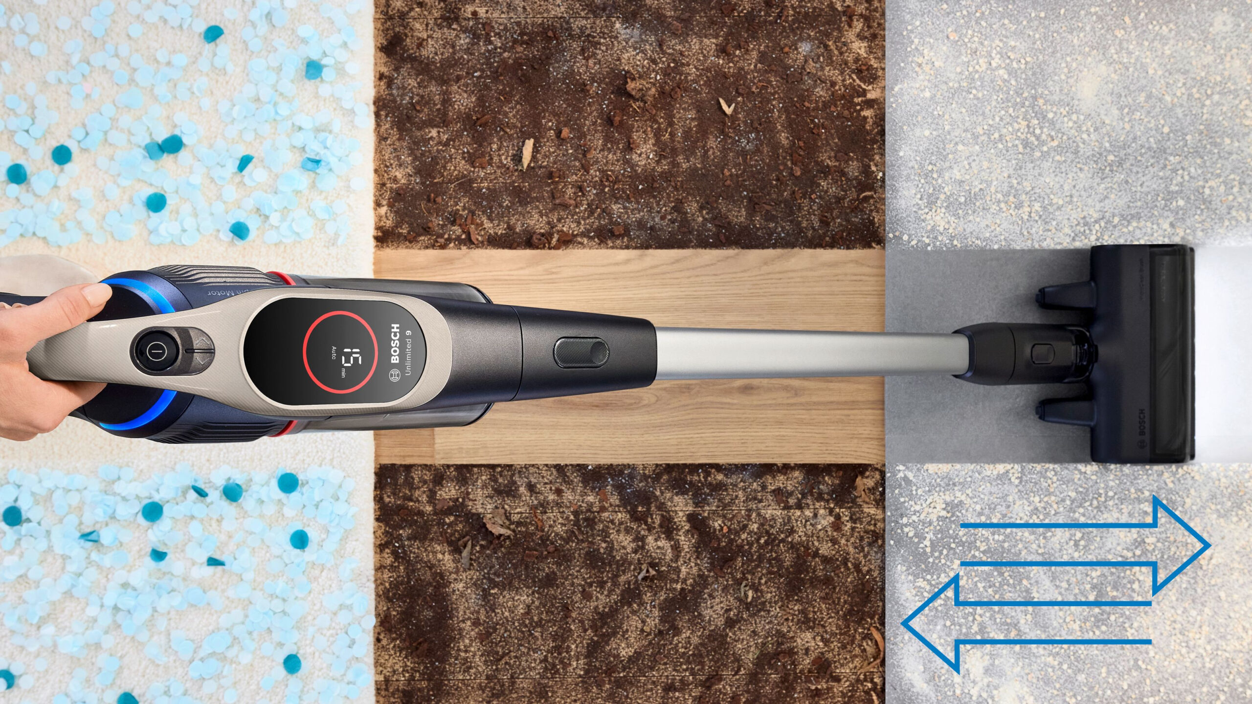Bosch BCS931GAC steelstofzuiger & elektrische bezem Batterij/Accu Droog HEPA Zakloos 0,4 l Grafiet 3 Ah - Afbeelding 15