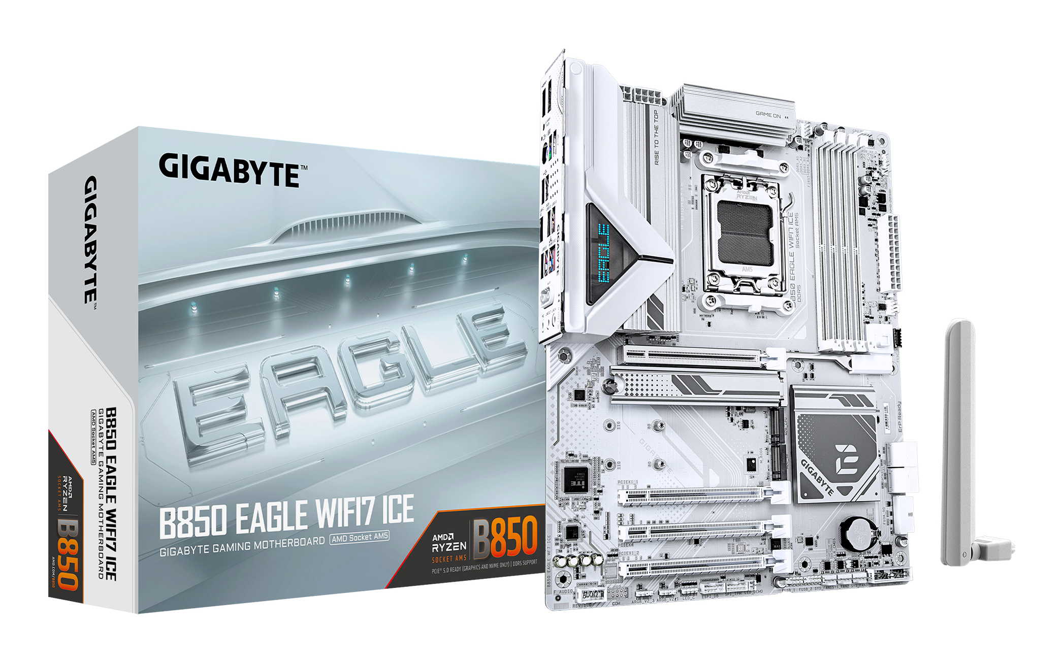 GIGABYTE B850 EAGLE WIFI7 ICE AMD B850 Socket AM5 ATX