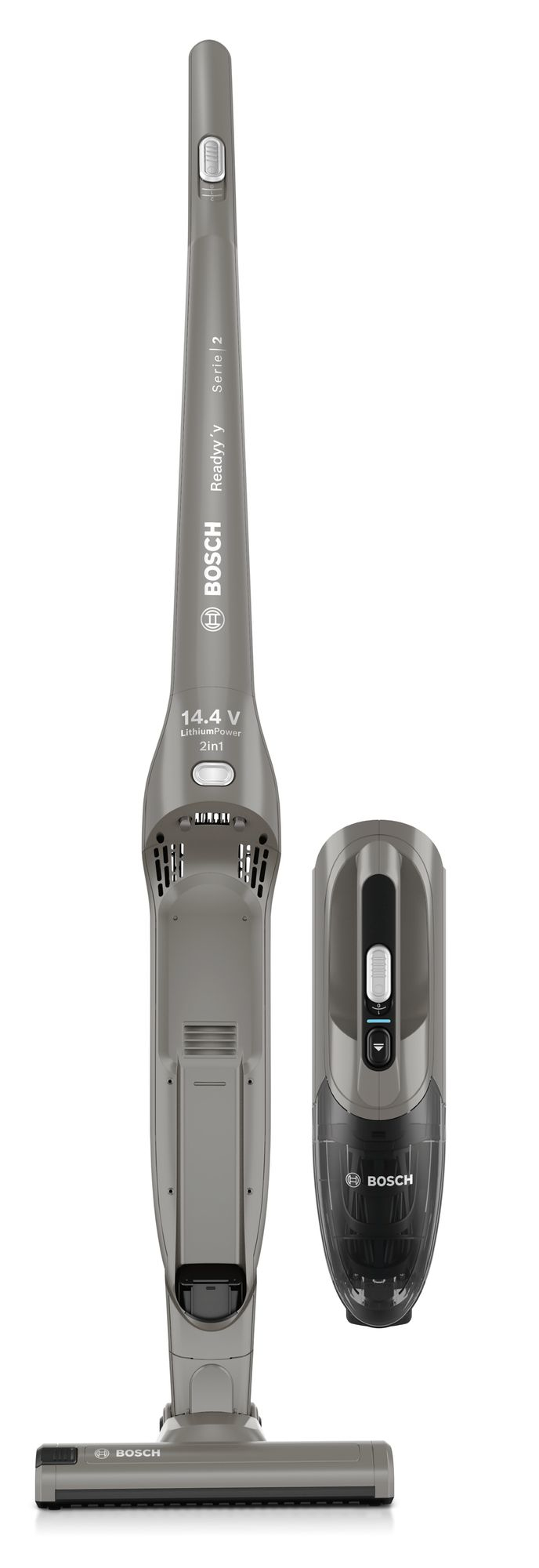 Bosch Serie 2 BBHF214G steelstofzuiger & elektrische bezem 2-in-1-steelstofzuiger Batterij/Accu Droog Zakloos Grijs - Afbeelding 6