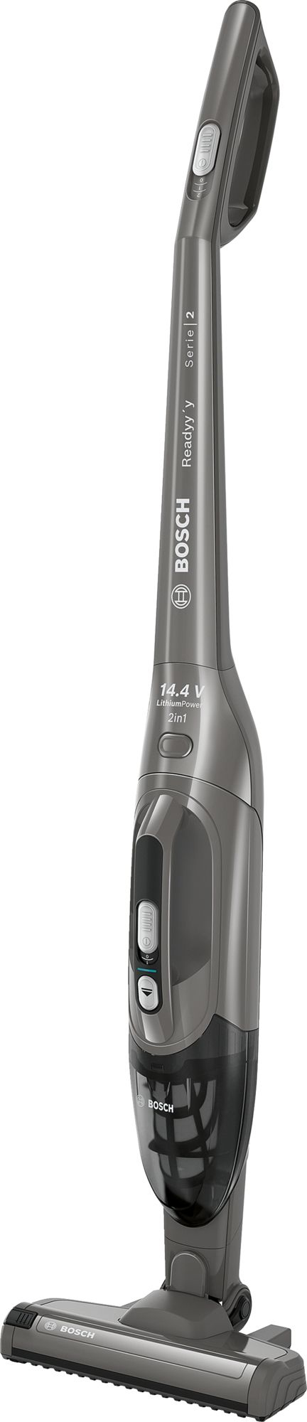 Bosch Serie 2 BBHF214G steelstofzuiger & elektrische bezem 2-in-1-steelstofzuiger Batterij/Accu Droog Zakloos Grijs
