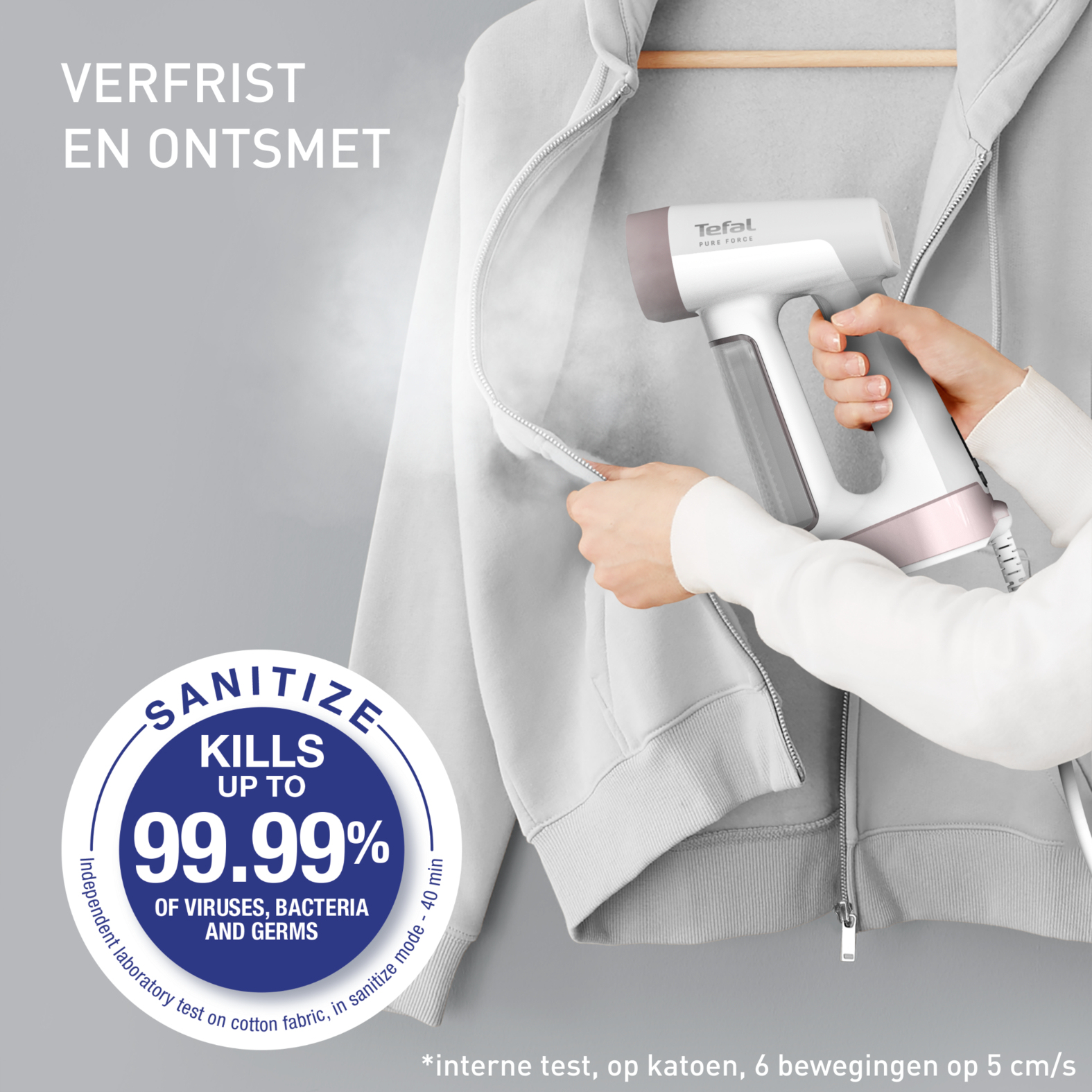 Tefal Pure Force 3-in-1 kledingstomer DT8765E0 - Afbeelding 5