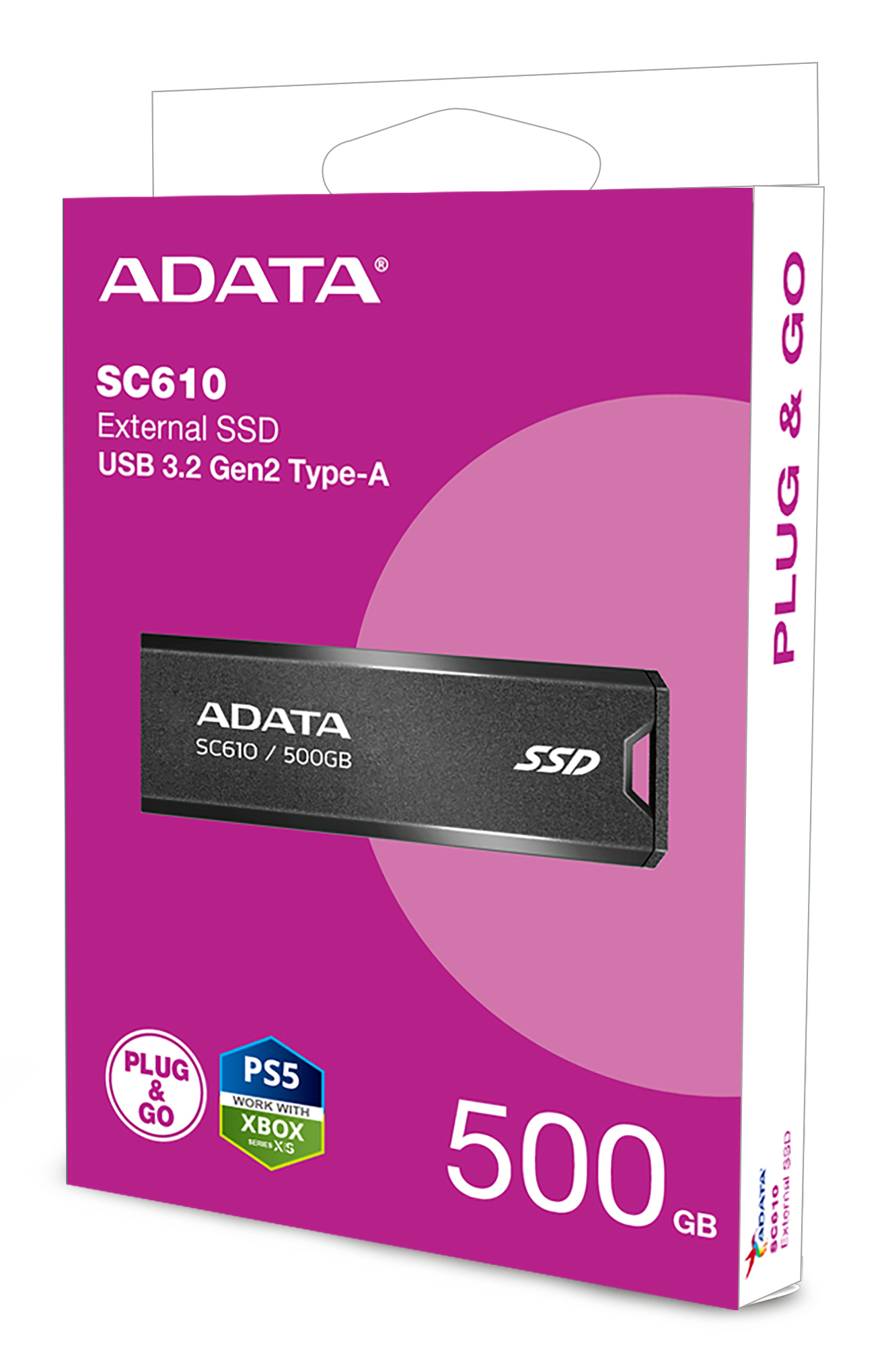 ADATA SC610 500 GB USB Type-A 3.2 Gen 2 (3.1 Gen 2) Zwart - Afbeelding 8