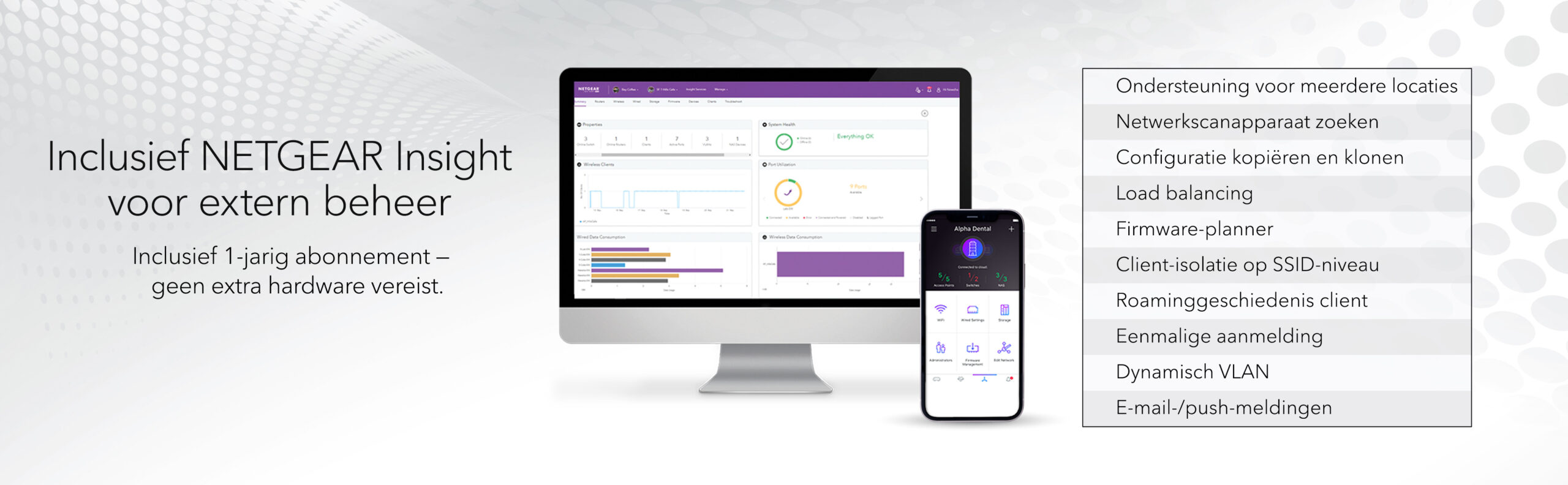 NETGEAR Insight Cloud Managed WiFi 6 AX1800 Dual Band Access Point (WAX610) - Afbeelding 7
