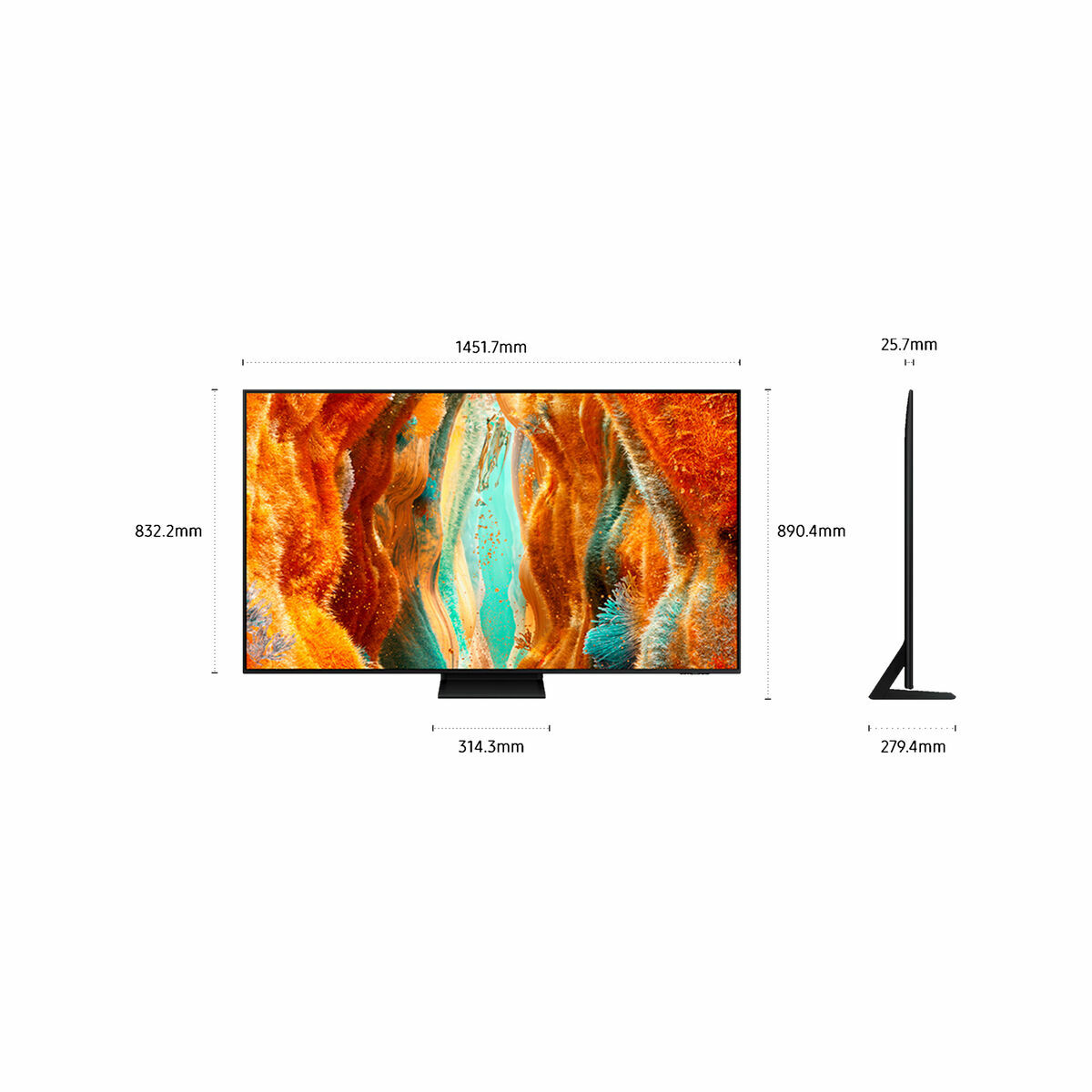 Samsung TQ65QN70FAU 165,1 cm (65") 4K Ultra HD Smart TV Wifi Zwart - Afbeelding 7