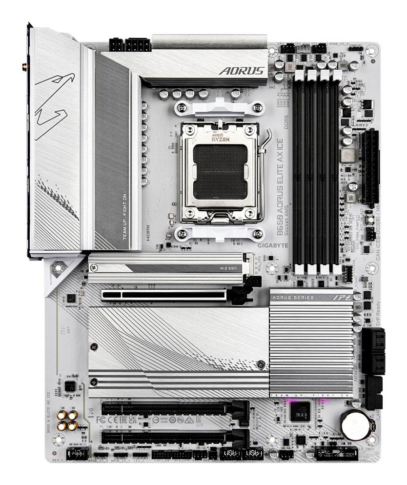 GIGABYTE B650 AORUS ELITE AX ICE moederbord AMD B650 Socket AM5 ATX - Afbeelding 3
