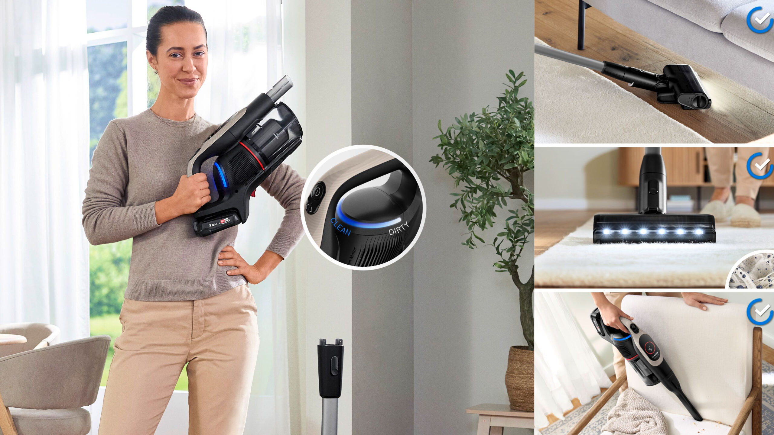 Bosch BCS931GAC steelstofzuiger & elektrische bezem Batterij/Accu Droog HEPA Zakloos 0,4 l Grafiet 3 Ah - Afbeelding 18