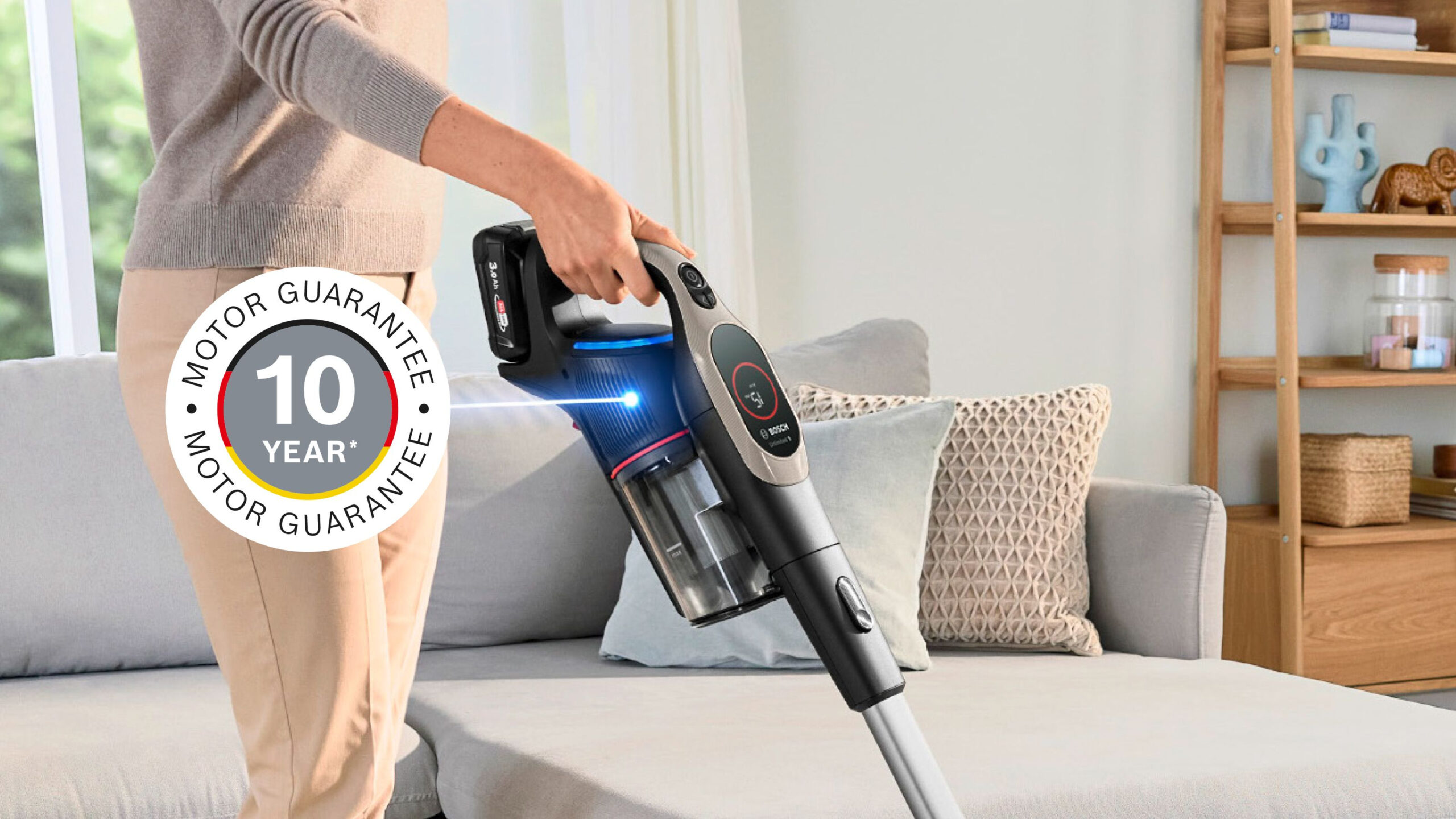 Bosch BCS931GAC steelstofzuiger & elektrische bezem Batterij/Accu Droog HEPA Zakloos 0,4 l Grafiet 3 Ah - Afbeelding 2