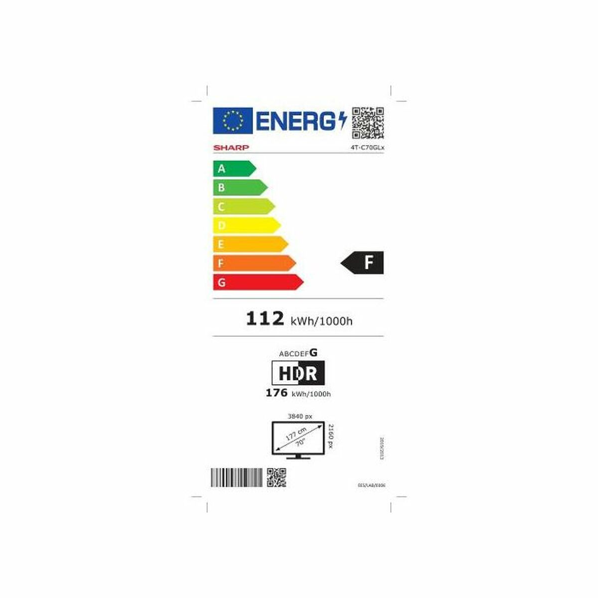 Sharp 70GL4260E tv 177,8 cm (70") 4K Ultra HD Smart TV Wifi Zwart - Afbeelding 9