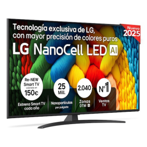 LG NanoCell AI 55NANO81A6A 139,7 cm (55") 4K Ultra HD Smart TV Wifi Zwart