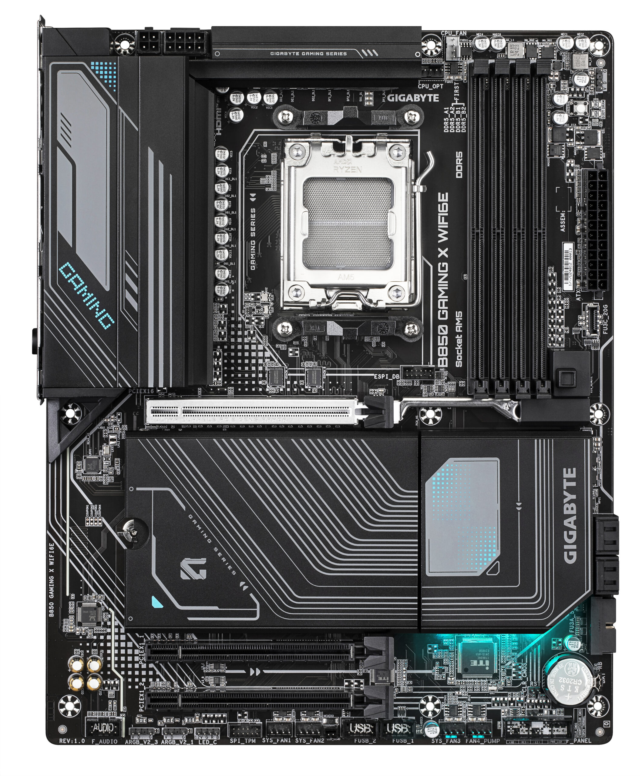 GIGABYTE B850 GAMING X WIFI6E moederbord AMD B850 Socket AM5 ATX - Afbeelding 2