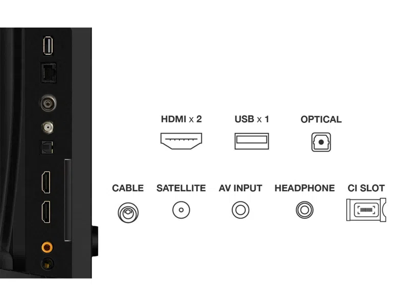 TCL 32V5C tv 81,3 cm (32") Full HD Smart TV Wifi Zwart - Afbeelding 10