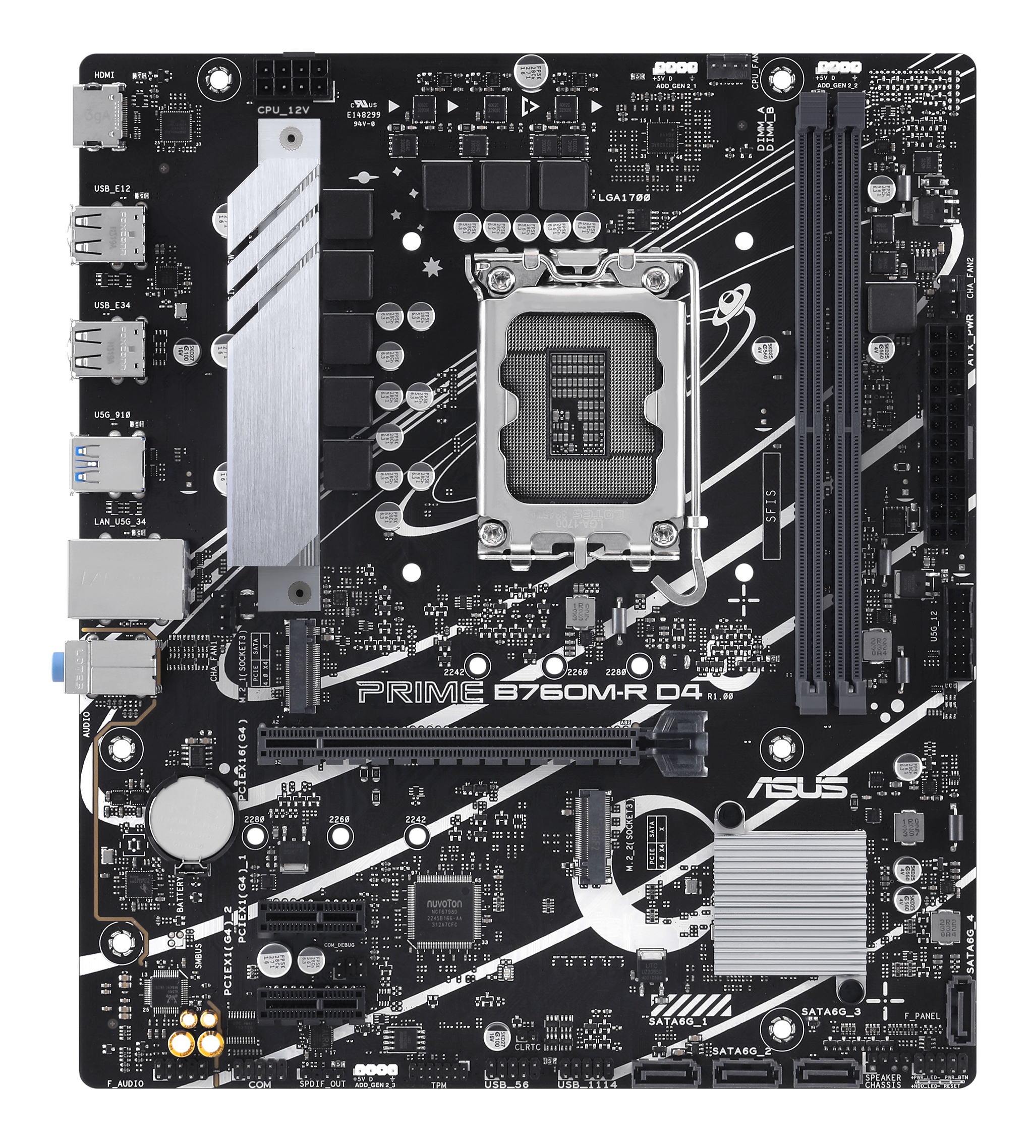 ASUS PRIME B760M-R D4 Intel B760 LGA 1700 micro ATX - Afbeelding 2