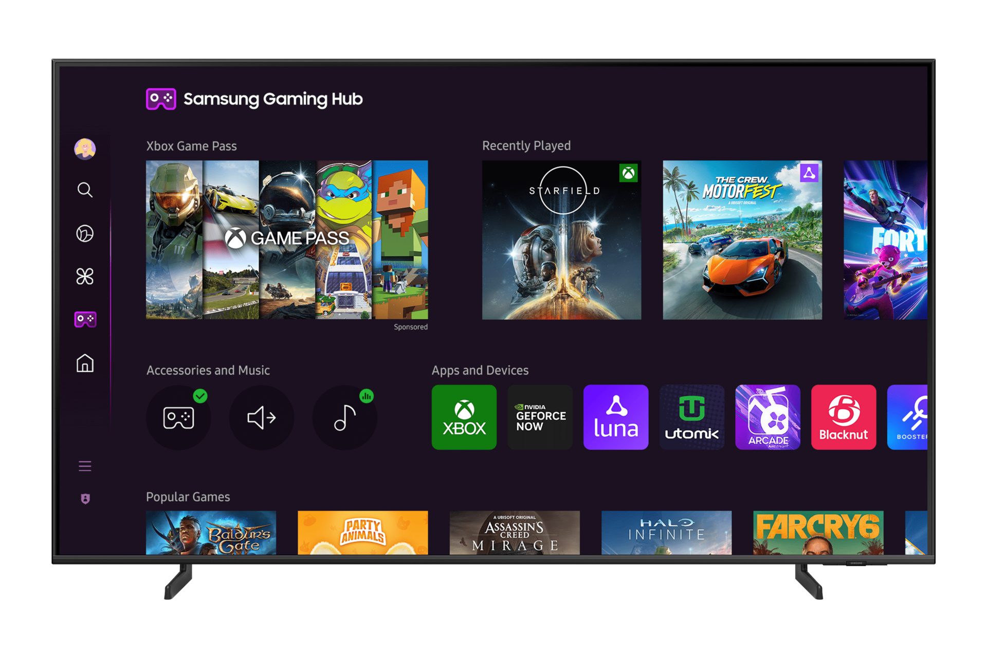 Samsung TQ65Q64DAU 165,1 cm (65") 4K Ultra HD Smart TV Wifi Grijs - Afbeelding 2