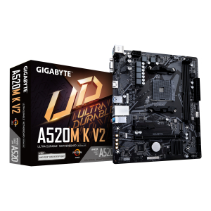 GIGABYTE A520M K V2 moederbord AMD A520 Socket AM4 micro ATX