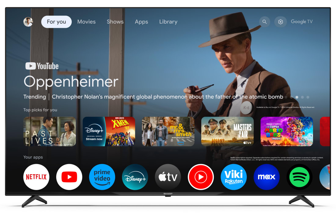 Sharp 70GL4260E tv 177,8 cm (70") 4K Ultra HD Smart TV Wifi Zwart - Afbeelding 2