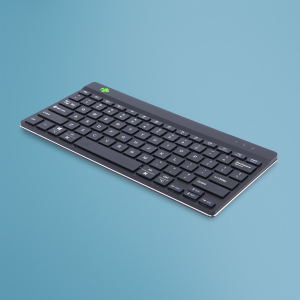 R-Go Tools Ergonomisch toetsenbord R-Go Compact Break, compact toetsenbord met pauzesoftware, QWERTY (US), Bluetooth, zwart