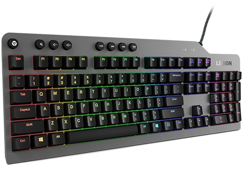 Lenovo Legion K500 toetsenbord Gamen USB QWERTY Amerikaans Engels Zwart, Grijs - Afbeelding 3