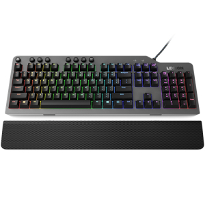 Lenovo Legion K500 toetsenbord Gamen USB QWERTY Amerikaans Engels Zwart, Grijs