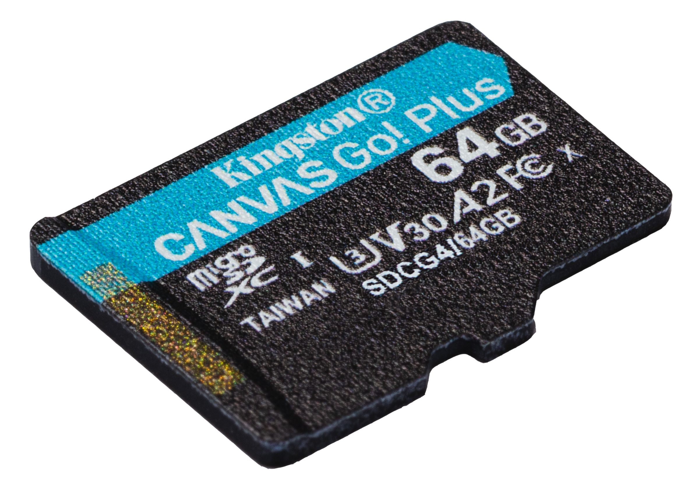 Kingston Technology 64GB microSDXC Canvas Go! Plus Gen4 200MB/s A2 U3 V30 kaart + adapter - Afbeelding 4