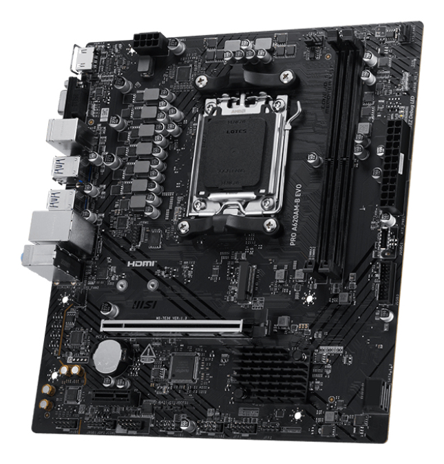 MSI PRO A620AM-B EVO moederbord AMD A620A Socket AM5 ATX - Afbeelding 3