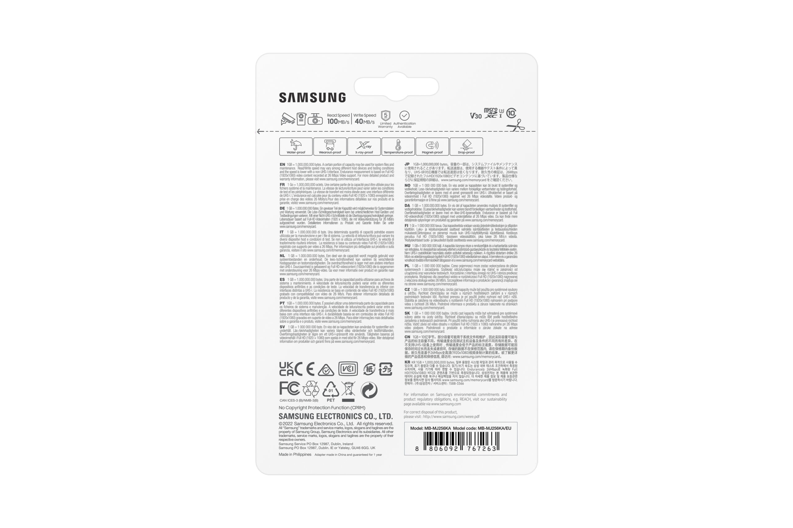 Samsung MB-MJ256K 256 GB MicroSDXC UHS-I Klasse 10 - Afbeelding 9