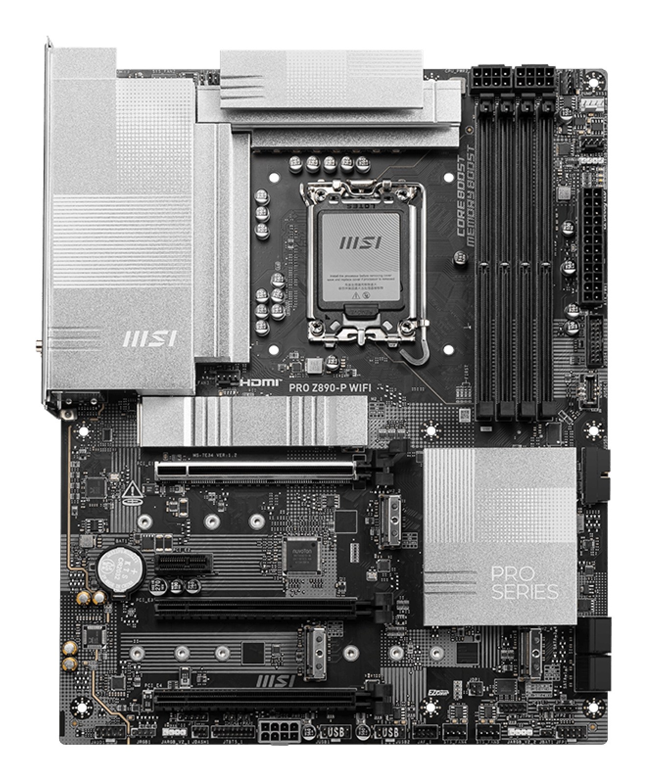 MSI PRO Z890-P WIFI moederbord Intel Z890 LGA 1851 (Socket V1) ATX - Afbeelding 2