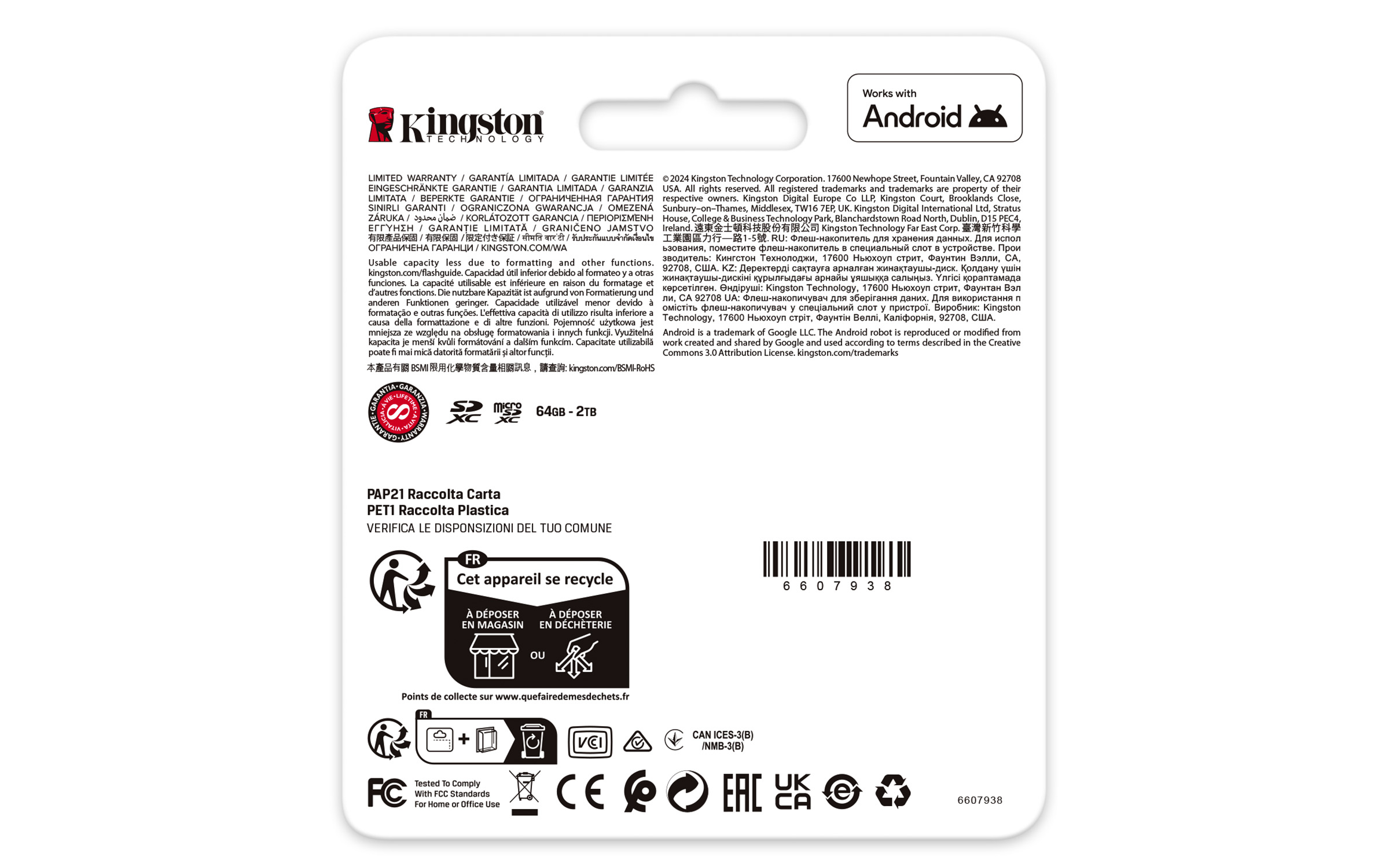 Kingston Technology 64GB microSDXC Canvas Go! Plus Gen4 200MB/s A2 U3 V30 kaart + adapter - Afbeelding 6