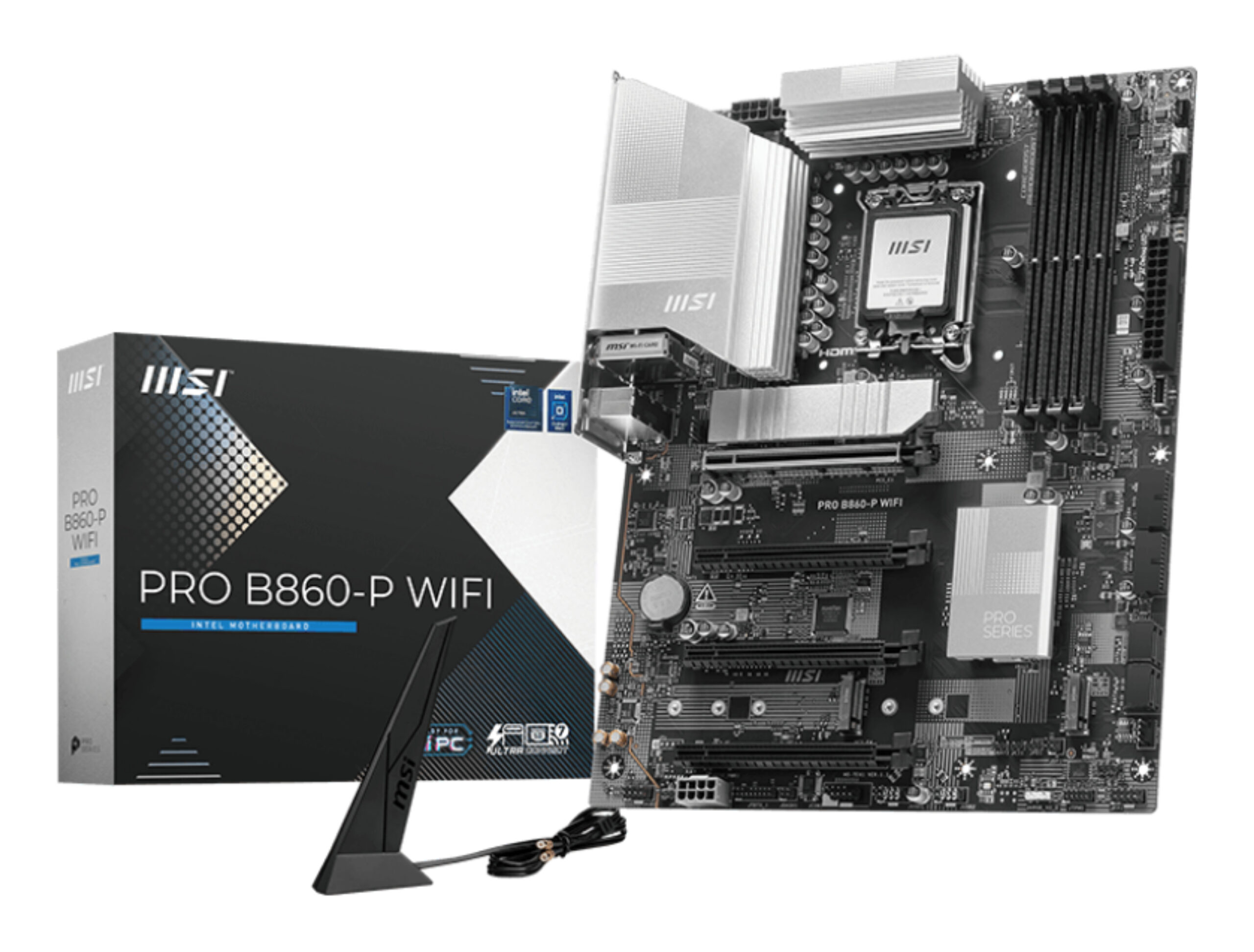 MSI PRO B860-P WIFI moederbord Intel B860 LGA 1851 (Socket V1) ATX afbeelding