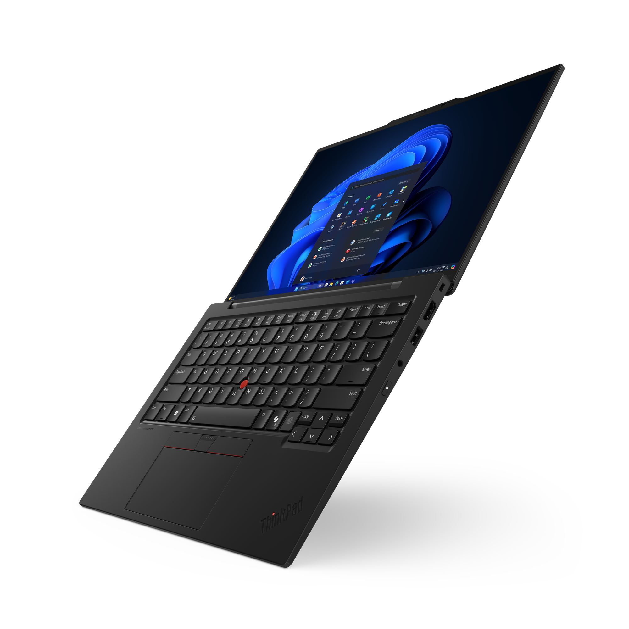 Lenovo ThinkPad X1 Carbon Gen 13 Aura Edition Intel Core Ultra 7 255U Laptop 35,6 cm (14") Touchscreen WUXGA 32 GB LPDDR5x-SDRAM 1 TB SSD Wi-Fi 6E (802.11ax) Windows 11 Pro Amerikaans Engels Zwart - Afbeelding 3
