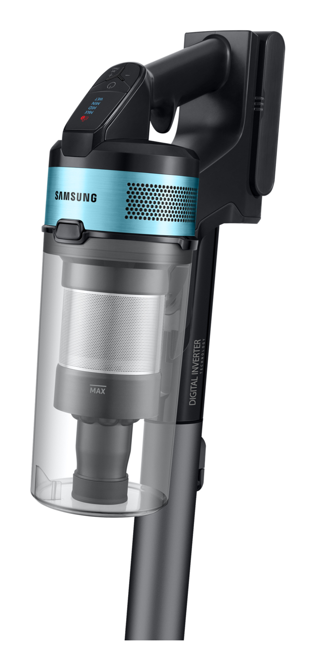 Samsung VS20B75AGR1/GE steelstofzuiger & elektrische bezem 2-in-1-steelstofzuiger Batterij/Accu Droog Zakloos 0,8 l 550 W Zwart, Chroom, Muntkleur, Blauwgroen - Afbeelding 12