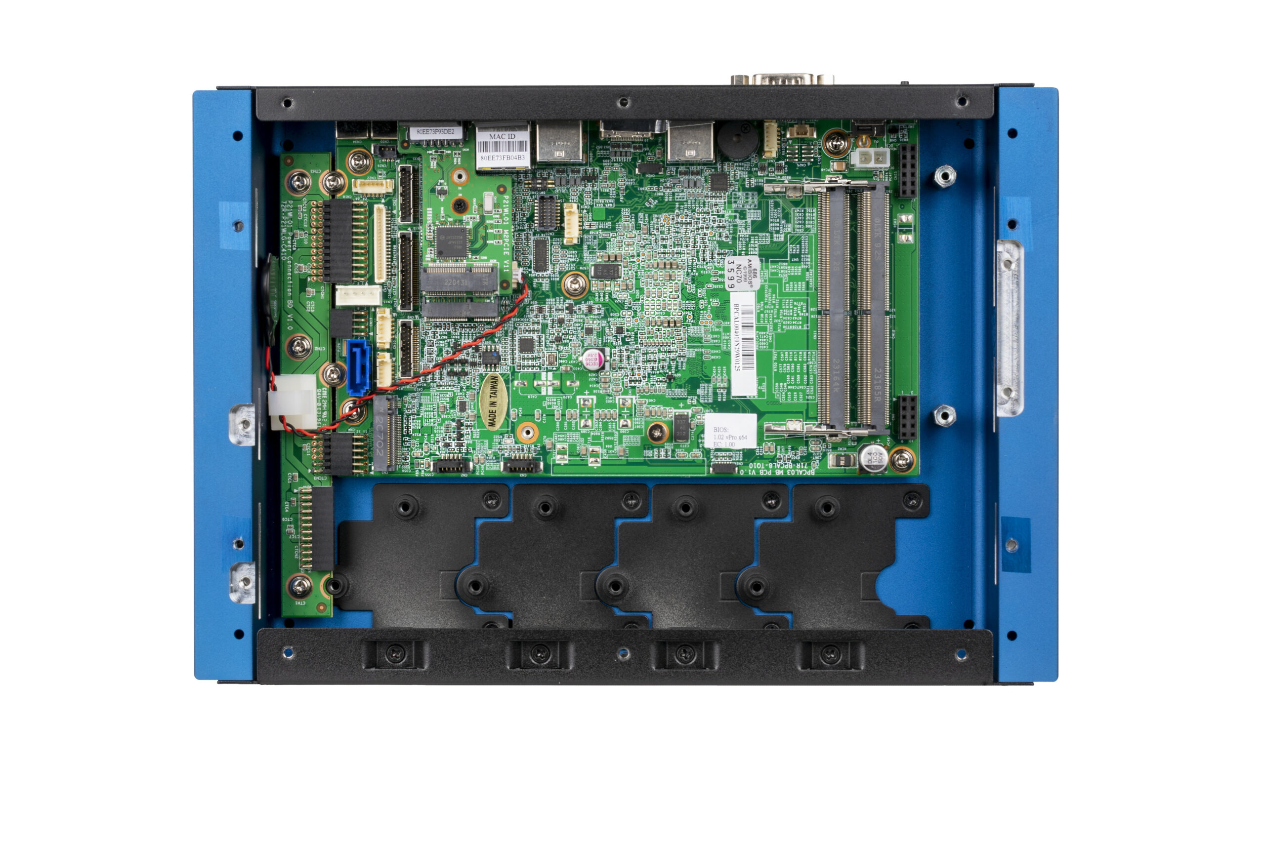 Shuttle BPCAL02-i7 industrieel Box-PC, Core i7-1255U , 2x SO-DIMM, 2x LAN, 1x COM, 1xHDMI, 4x USB, ventilatorloos , 24/7 permanent gebruik - Afbeelding 3
