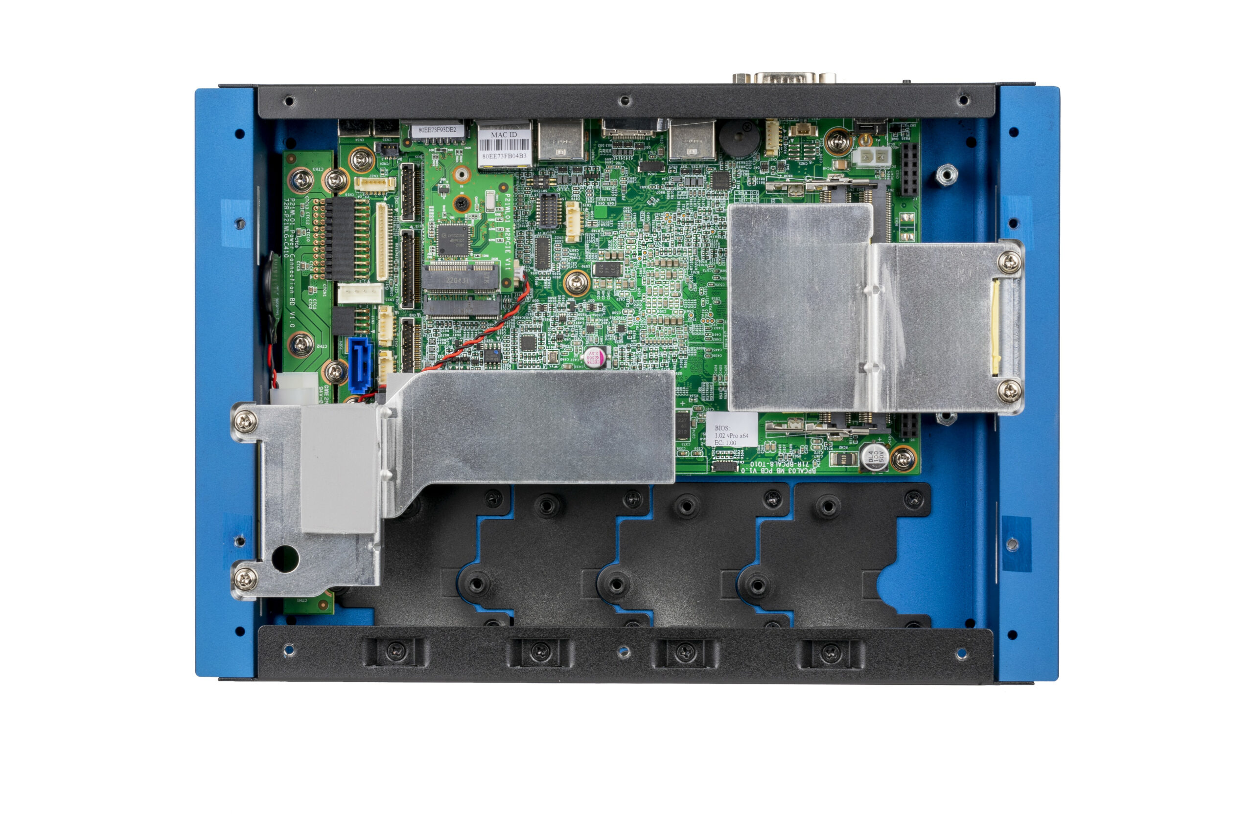 Shuttle BPCAL02-i7 industrieel Box-PC, Core i7-1255U , 2x SO-DIMM, 2x LAN, 1x COM, 1xHDMI, 4x USB, ventilatorloos , 24/7 permanent gebruik - Afbeelding 2
